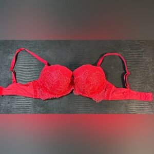 Victoria's Secret Vibrant Red Lace Bra